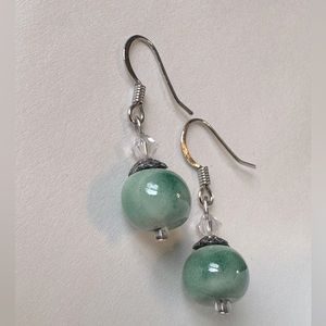 Beautiful “jade” look earrings